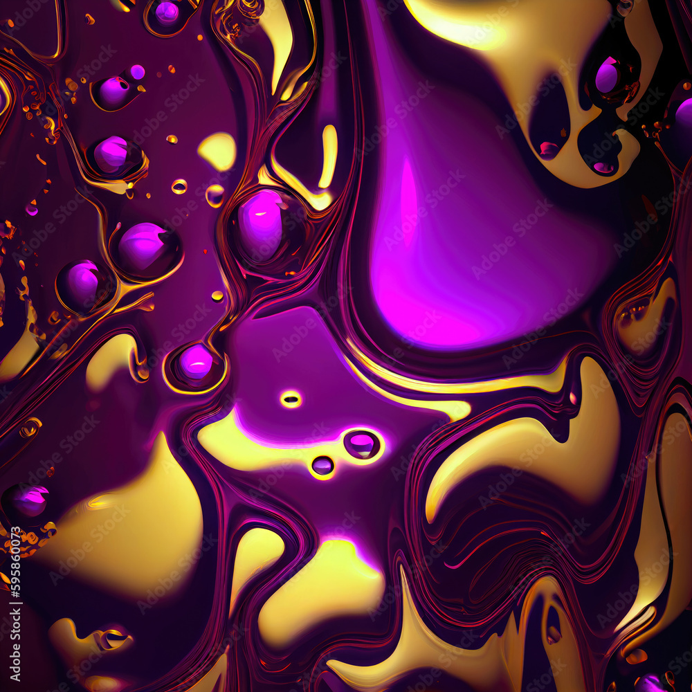 Poster abstract coloring background of the gradient with visual wave and lighting effects, like in 3D style, ai generation