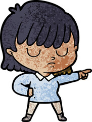 Obraz premium cartoon woman