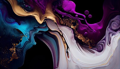Marble & Alcohol ink background, Generative AI