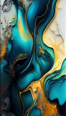 Marble & Alcohol ink background, Generative AI