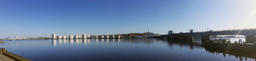 Fototapeta na wymiar Aalborg harbour pier