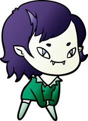 cartoon friendly vampire girl