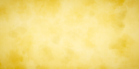 Abstract paint yellow watercolor texture background, Beautiful bright yellow grunge watercolor background for template or any design