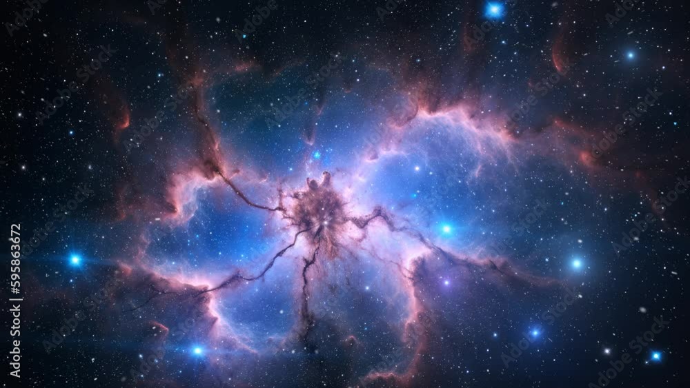 Wall mural beautiful nebula in the universe