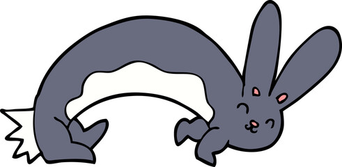 funny cartoon rabbit