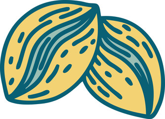 iconic tattoo style image of coffee beans