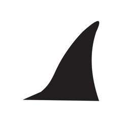 Shark fin icon design template vector