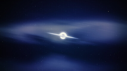 Black hole in space. Abstract background.