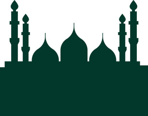 Oriental Mosque Silhouette