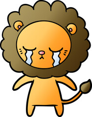 crying cartoon lion