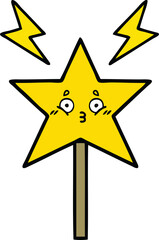 cute cartoon of a magic wand