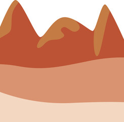 Sand And Mountains Landscape