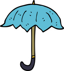 cartoon doodle open umbrella