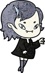 cartoon friendly vampire girl