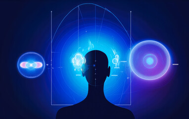 Extrasensory Abilities Concept. Created with Generative AI Technology