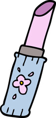 cartoon doodle lipstick