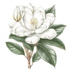 Gardenia Flower Artwork