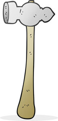 freehand drawn cartoon hammer