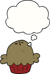cartoon pie with thought bubble