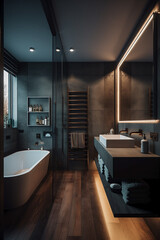 modern bathroom interior