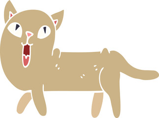 cartoon doodle funny cat