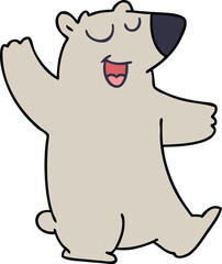 hand drawn quirky cartoon wombat