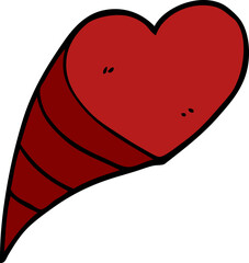 cartoon doodle love hearts
