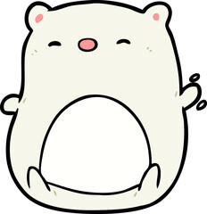 cute cartoon polar bear