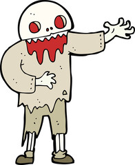 cartoon spooky zombie