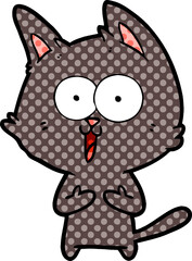 funny cartoon cat