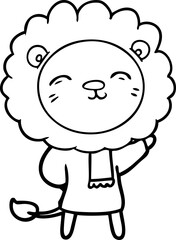 cartoon lion