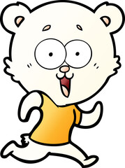 laughing teddy  bear cartoon
