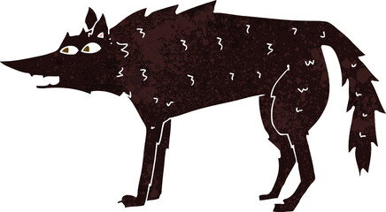cartoon wolf © lineartestpilot