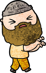 cartoon man with beard