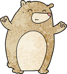 happy cartoon bear