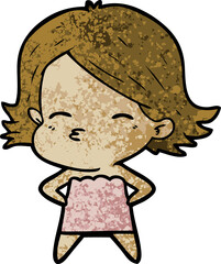 cartoon woman