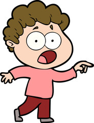cartoon man gasping in surprise