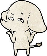 cartoon elephant remembering
