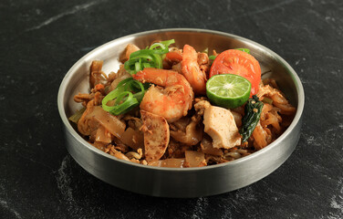 Kwetiauw  Seafood, or Shrimp  Char Kway Teow