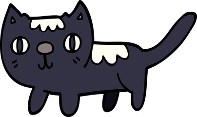 cartoon doodle little cat