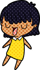 cartoon woman