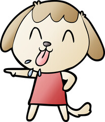 cute cartoon dog