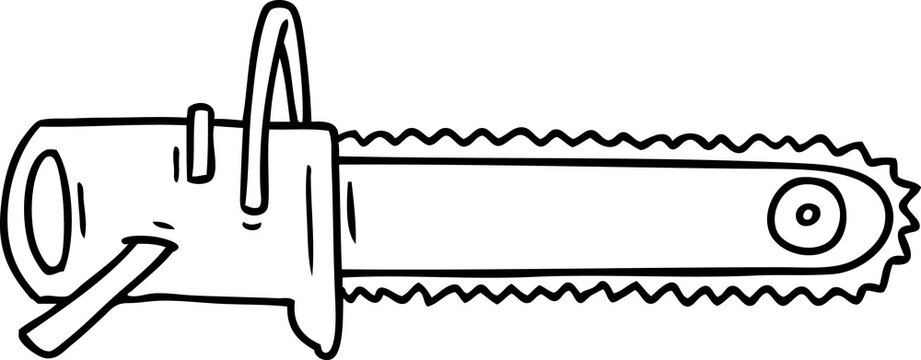 black and white chainsaw clip art preview