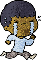 cartoon man crying