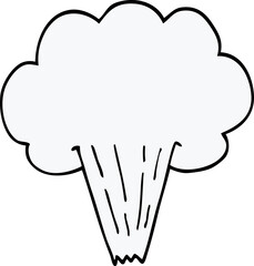 cartoon doodle gust of air