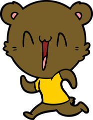 running bear cartoon