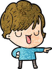 cartoon woman talking