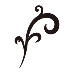 flower or tree silhouette icon.