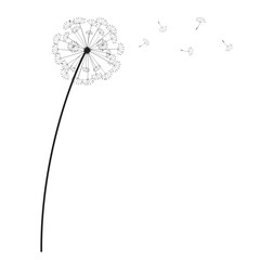 Flower or tree silhouette icon.
