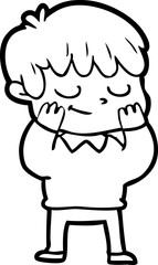 cartoon happy boy